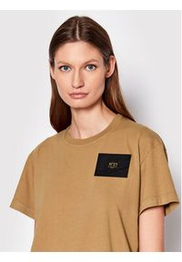 N°21 T-Shirt 22I N2M0 F011 4203 Brązowy Regular Fit. Kolor: brązowy. Materiał: bawełna #5