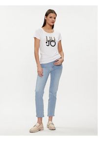 Liu Jo T-Shirt VA4227 JS360 Biały Regular Fit. Kolor: biały. Materiał: wiskoza