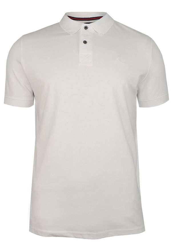 Biały t-shirt Adriano Guinari krótki, polo