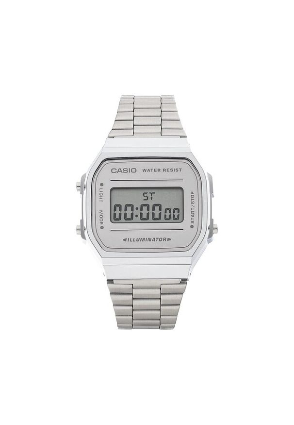 Zegarek Casio. Kolor: srebrny. Styl: vintage