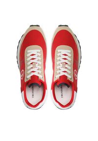 Trussardi Jeans - Trussardi Sneakersy 77A00512 Czerwony. Kolor: czerwony. Materiał: materiał #5