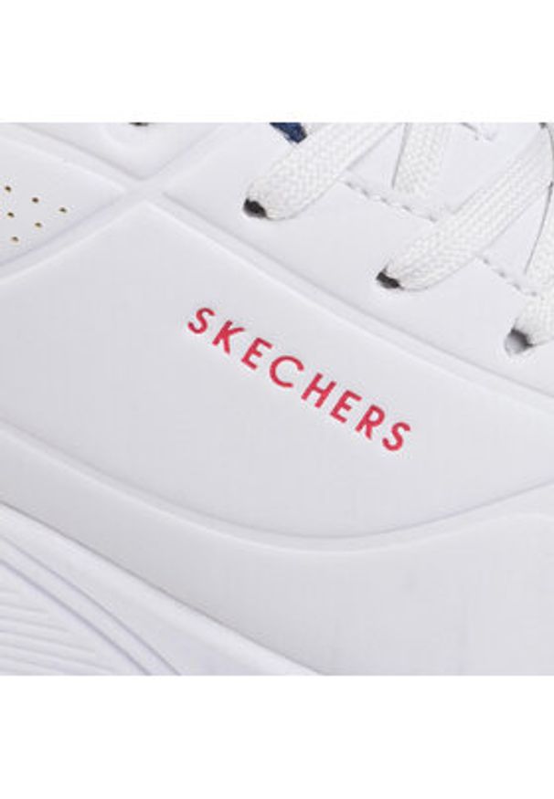 skechers - Skechers Sneakersy Uno Stand On Air 73690/WNVR Biały. Kolor: biały. Materiał: skóra