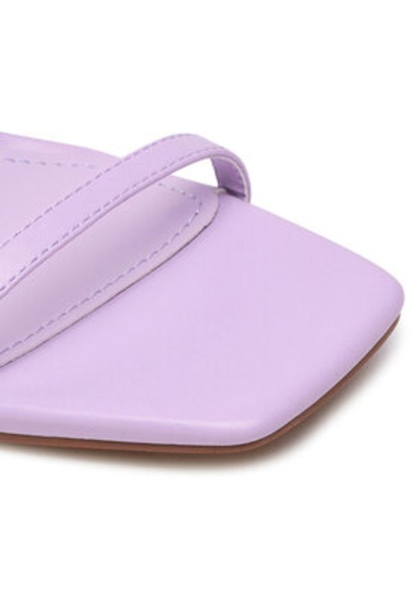 DeeZee Klapki LS5488-01 Fioletowy. Kolor: fioletowy. Materiał: skóra