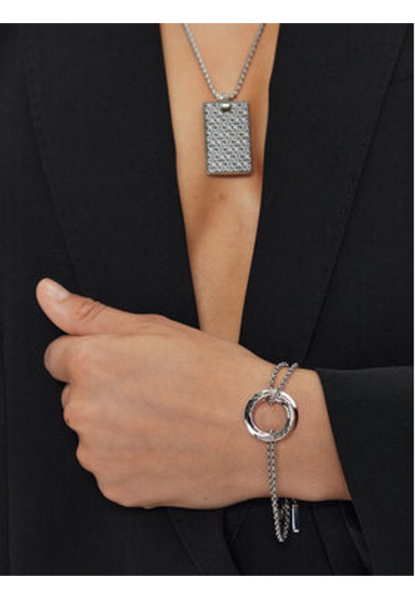 Calvin Klein Bransoletka 35000336 Srebrny. Materiał: metalowe. Kolor: srebrny