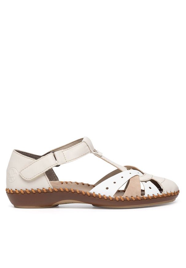 Sandały Rieker. Kolor: beżowy