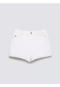 Big-Star - Szorty damskie jeansowe białe Ayako 815. Stan: podwyższony. Kolor: biały. Materiał: jeans. Sezon: lato. Styl: klasyczny #1
