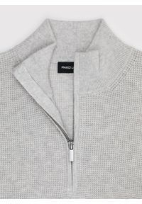 Pako Lorente - PAKO LORENTE- Szary sweter z rozpinaną stójką. Okazja: na co dzień. Typ kołnierza: kołnierzyk stójkowy. Kolor: szary. Materiał: wełna, bawełna. Sezon: jesień. Styl: casual #2