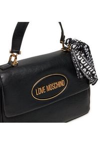 Love Moschino - LOVE MOSCHINO Torebka JC4033PP1LLE100A Czarny. Kolor: czarny. Materiał: skórzane #4