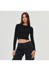 House - Bluzka z długim rękawem 2-pak czarna i biała - Biały. Kolor: biały. Długość rękawa: długi rękaw. Długość: długie #1