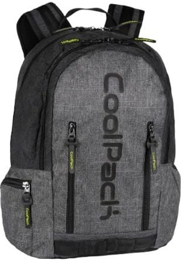 Patio - COOLPACK - IMPACT - PLECAK MŁODZIEŻOWY - BLACK GREY. Styl: młodzieżowy