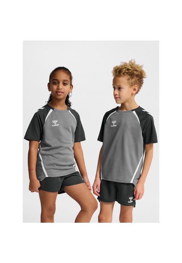 Koszulka dla dzieci Hummel Lead 2.0. Kolor: szary. Materiał: jersey