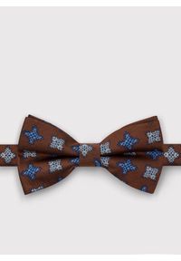 Pako Lorente - PAKO LORENTE – Brązowa wzorzysta mucha męska. Kolor: brązowy. Materiał: poliester. Styl: elegancki #1