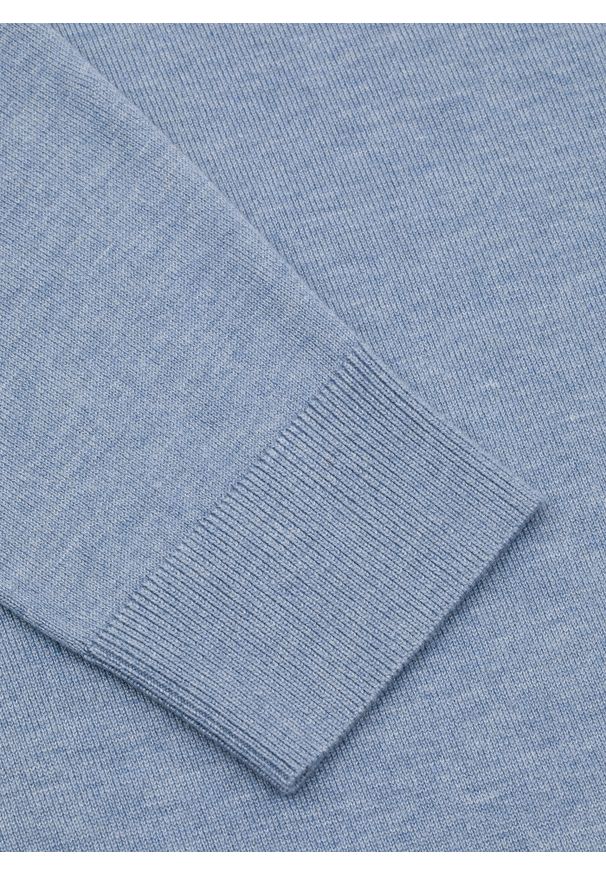 Pako Lorente - PAKO LORENTE – Niebieski sweter męski o-neck. Okazja: na co dzień. Kolor: niebieski. Materiał: poliester, wiskoza. Sezon: jesień. Styl: casual