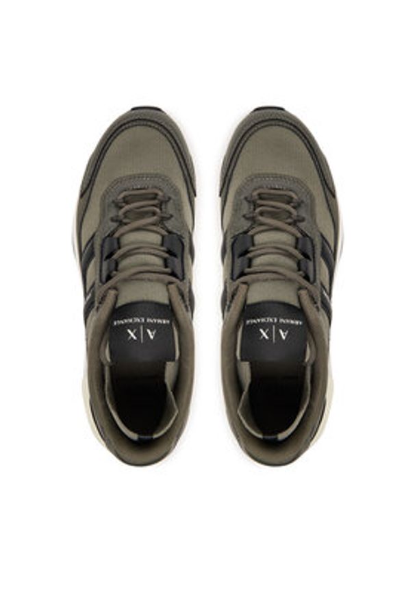 Armani Exchange Sneakersy XM001682 AF17359 U8144 Zielony. Kolor: zielony. Materiał: materiał