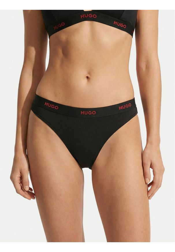 Hugo - HUGO Figi klasyczne 50557102 Czarny. Kolor: czarny. Materiał: bawełna