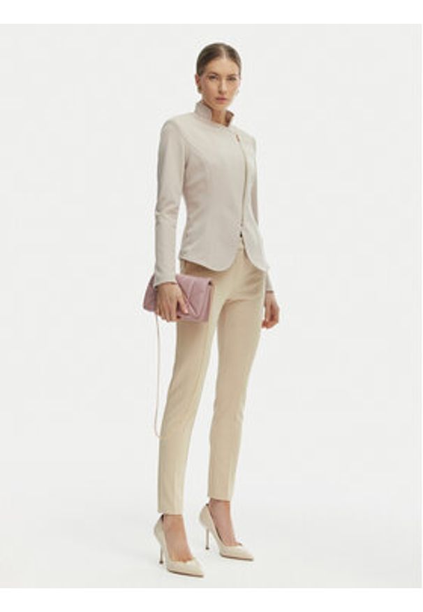 Rinascimento Spodnie materiałowe CFC0127865003 Beżowy Slim Fit. Kolor: beżowy. Materiał: syntetyk