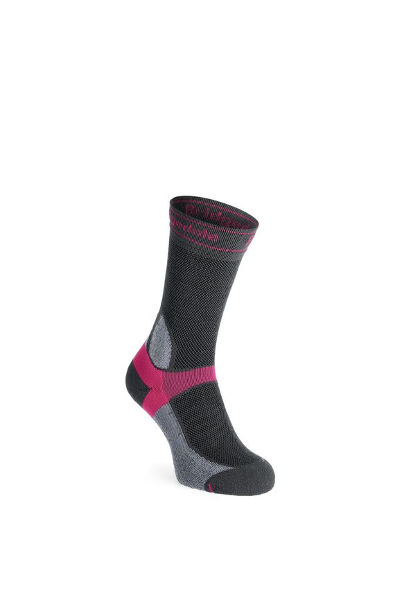 BRIDGEDALE - Skarpety rowerowe damskie Bridgedale MTB Summer Weight T2 Coolmax Sport Boot. Kolor: szary