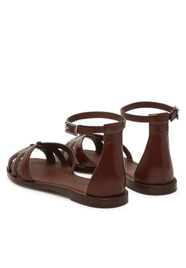 Max Mara Sandały 2514521092600 Brązowy. Kolor: brązowy. Materiał: skóra