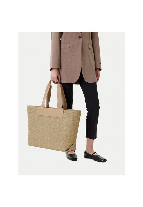 Torebka Calvin Klein. Kolor: beżowy