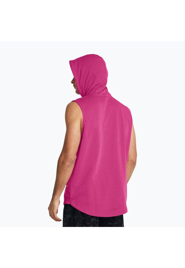 Koszulka treningowa męska Under Armour Project Q2 Payoff Fleece HD. Kolor: różowy