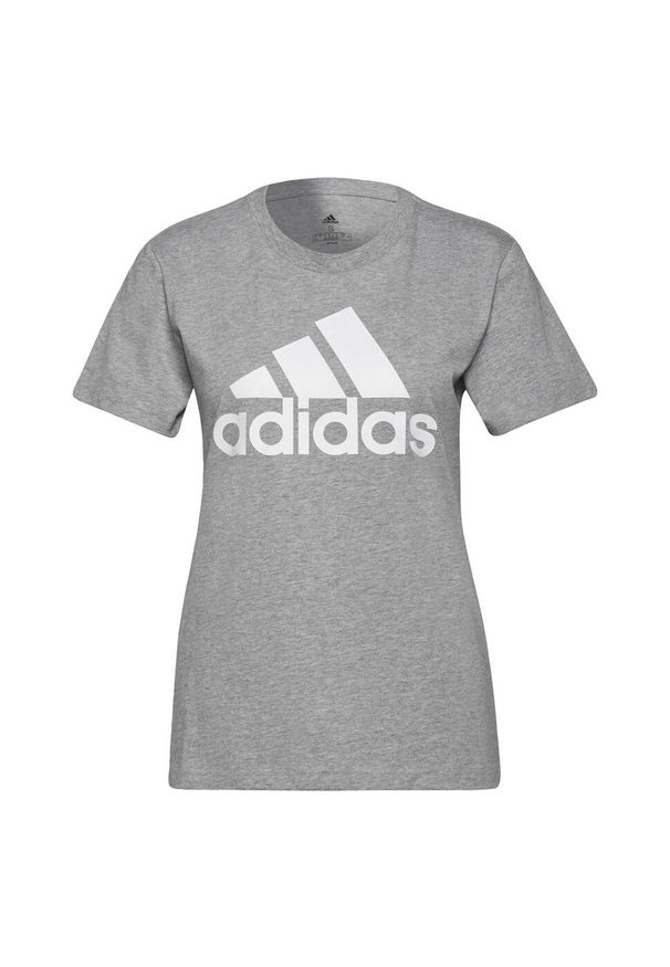 Adidas - LOUNGEWEAR Essentials Logo Tee. Kolor: biały, szary, wielokolorowy. Sport: fitness
