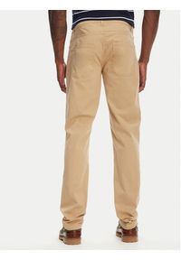 Kappa Spodnie materiałowe Gabardine 67117PW Beżowy Regular Fit. Kolor: beżowy. Materiał: bawełna #4