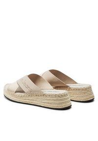 Calvin Klein Jeans Espadryle Sporty Wedge Rope Sandal Mr YW0YW01364 Beżowy. Kolor: beżowy. Styl: sportowy