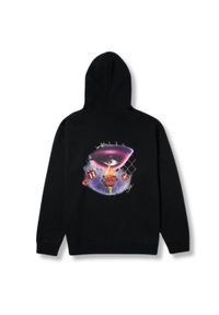 Bluza turystyczna męska HUF Feline Eye z kapturem. Typ kołnierza: kaptur. Kolor: czarny. Materiał: bawełna, poliester