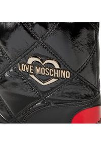 Love Moschino - LOVE MOSCHINO Śniegowce JA24982G0HEB1000 Czarny. Kolor: czarny. Materiał: skóra