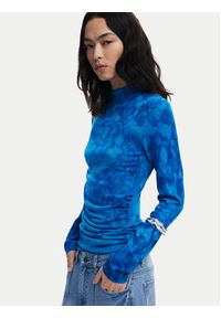 Desigual Golf Ottawa 25WWJF38 Niebieski Regular Fit. Typ kołnierza: golf. Kolor: niebieski. Materiał: syntetyk #2