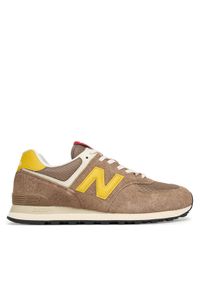 New Balance Sneakersy U574BYW Brązowy. Kolor: brązowy. Materiał: skóra, zamsz. Model: New Balance 574 #1
