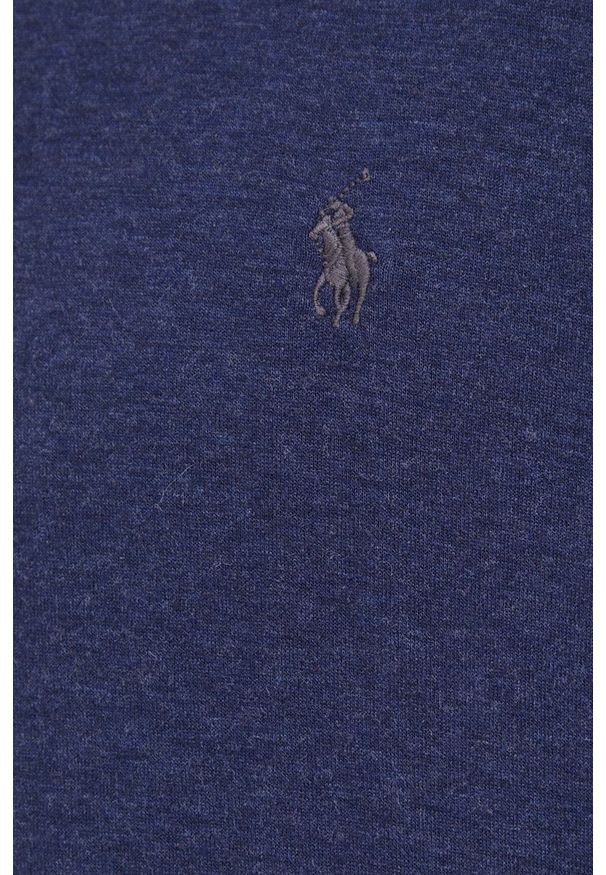 Polo Ralph Lauren Bluza męska kolor granatowy gładka. Okazja: na co dzień. Typ kołnierza: polo. Kolor: niebieski. Materiał: dzianina, materiał. Długość: krótkie. Wzór: gładki. Styl: casual