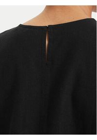 Tommy Jeans Top DW0DW22779 Czarny Regular Fit. Kolor: czarny. Materiał: len #3