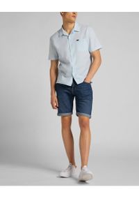Lee - KRÓTKIE SPODENKI JEANSOWE LEE 5 Pocket Short HAWAII DARK L73EMGQA 112120487. Materiał: jeans. Długość: krótkie #6