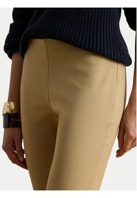 Lauren Ralph Lauren Spodnie materiałowe 200631310018 Beżowy Slim Fit. Kolor: beżowy. Materiał: wiskoza, bawełna #2