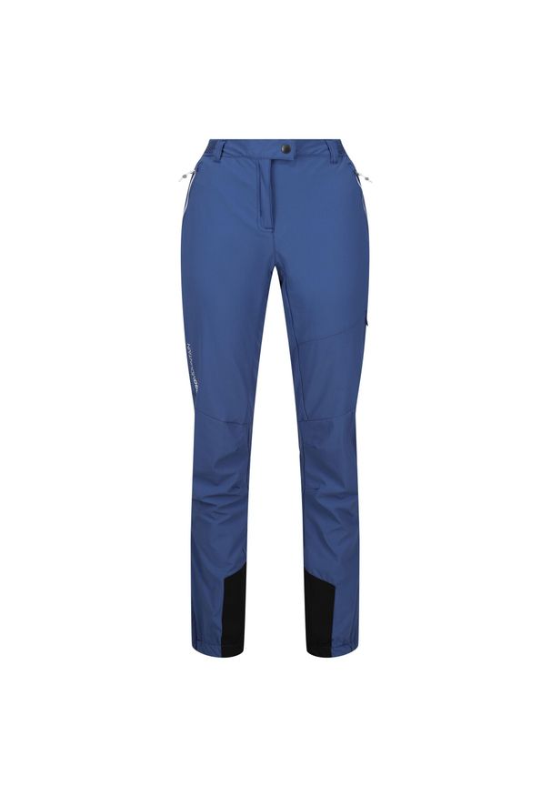 Regatta - Spodnie Na Piesze Wędrówki Damskie Mountain III. Kolor: szary, niebieski, wielokolorowy. Sezon: lato. Sport: turystyka piesza