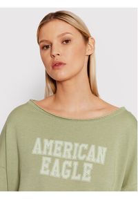 American Eagle Bluza 045-2532-1637 Zielony Oversize. Kolor: zielony. Materiał: bawełna #2
