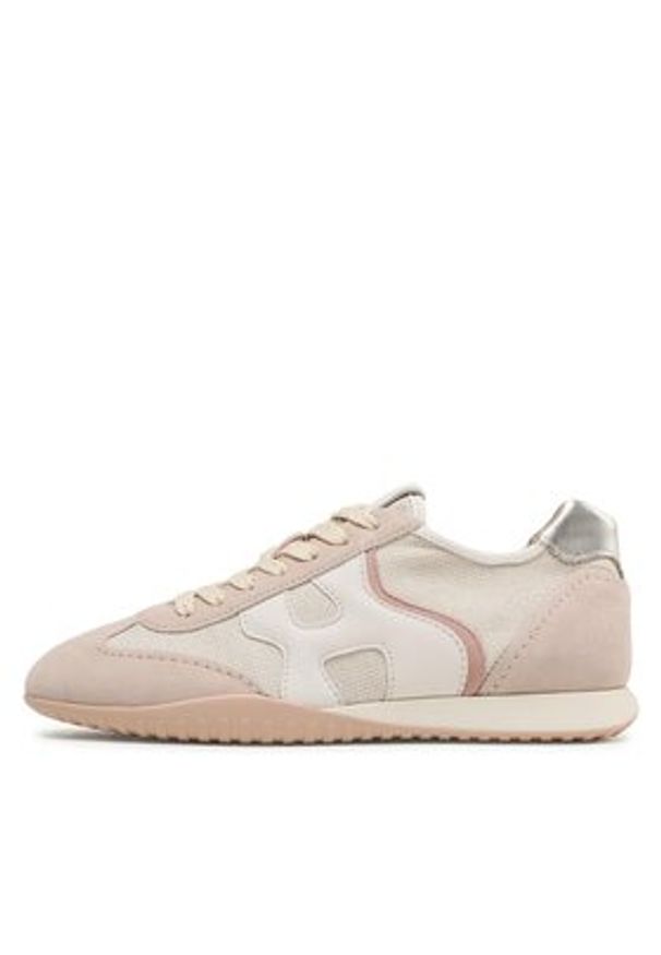 Hogan - HOGAN Sneakersy HXW5650ET80O9T Beżowy. Kolor: beżowy. Materiał: materiał