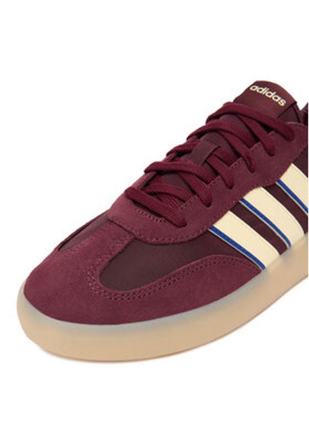 Adidas - adidas Sneakersy BARREDA DECODE JR3544 Bordowy. Kolor: czerwony. Materiał: zamsz, skóra