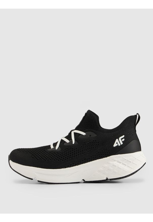 4f - 4F Niskie sneakersy wsuwane VELOCORE 2.0 damskie - czarne 40. Okazja: na co dzień. Zapięcie: bez zapięcia. Kolor: czarny. Materiał: dzianina, guma. Szerokość cholewki: normalna