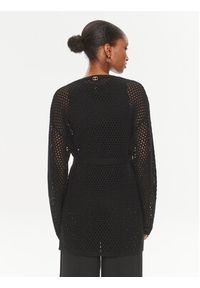 TwinSet - TWINSET Kardigan 241TT3083 Czarny Regular Fit. Kolor: czarny. Materiał: bawełna #5