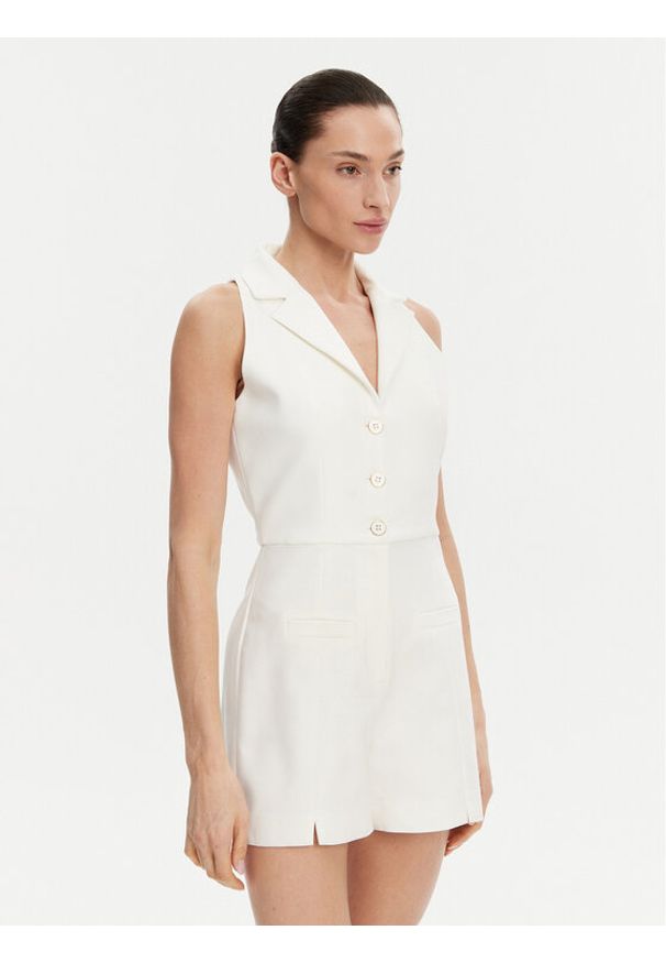 Morgan Kombinezon 241-SHIWI.F Biały Regular Fit. Kolor: biały. Materiał: bawełna, syntetyk