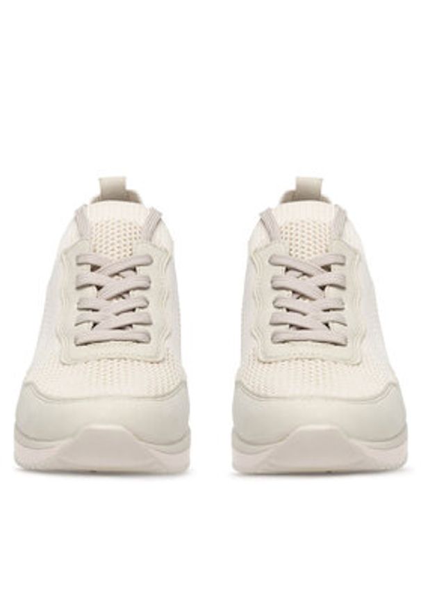 Remonte Sneakersy D2406-60 Beżowy. Kolor: beżowy. Materiał: materiał