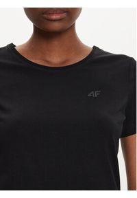 4f - 4F T-Shirt 4FWMM00TTSHF1845 Czarny Slim Fit. Kolor: czarny. Materiał: bawełna #4