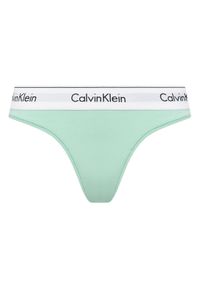 Calvin Klein Underwear Stringi 0000F3786E Zielony. Kolor: zielony. Materiał: bawełna
