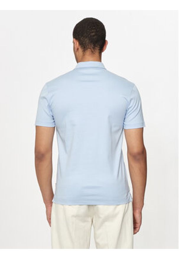 BOSS - Boss Polo Palosh 30 50471335 Błękitny Slim Fit. Typ kołnierza: polo. Kolor: niebieski. Materiał: bawełna