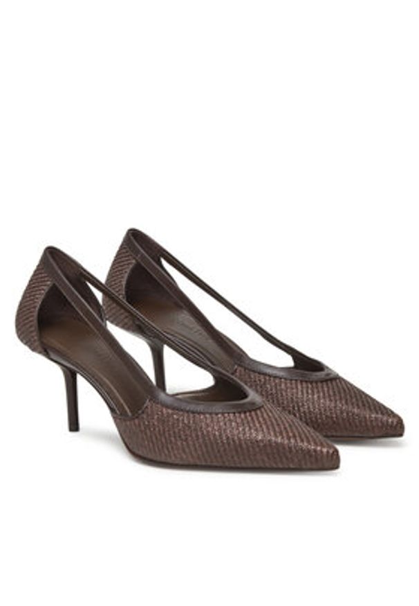 Max Mara Szpilki Strawpump 2514521312600 Brązowy. Kolor: brązowy. Materiał: materiał. Obcas: na szpilce