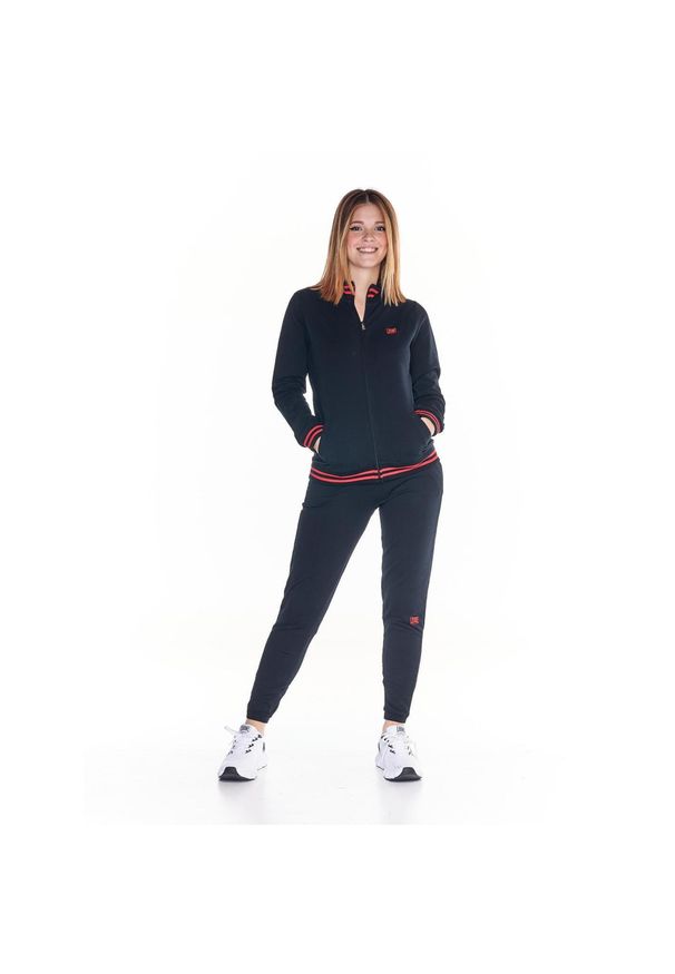 LEONE 1947 APPAREL - Damski dres uniwersytecki. Kolor: czarny. Materiał: dresówka. Sport: fitness