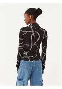 Versace Jeans Couture Koszula 75HAL213 Czarny Slim Fit. Kolor: czarny. Materiał: wiskoza