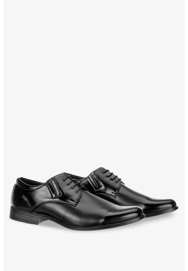Casu - Czarne buty wizytowe casu mxc396. Kolor: czarny. Styl: wizytowy